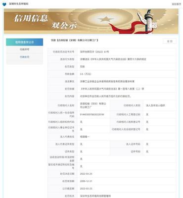 日本拉鏈巨頭YKK深圳公明工廠因涂料揮發性有機物含量超標遭罰